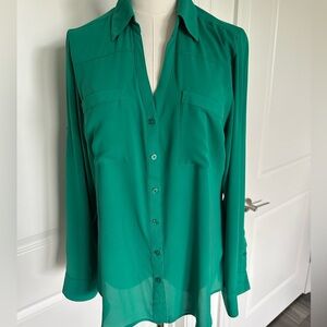 Express Teal Button-Down Shirt